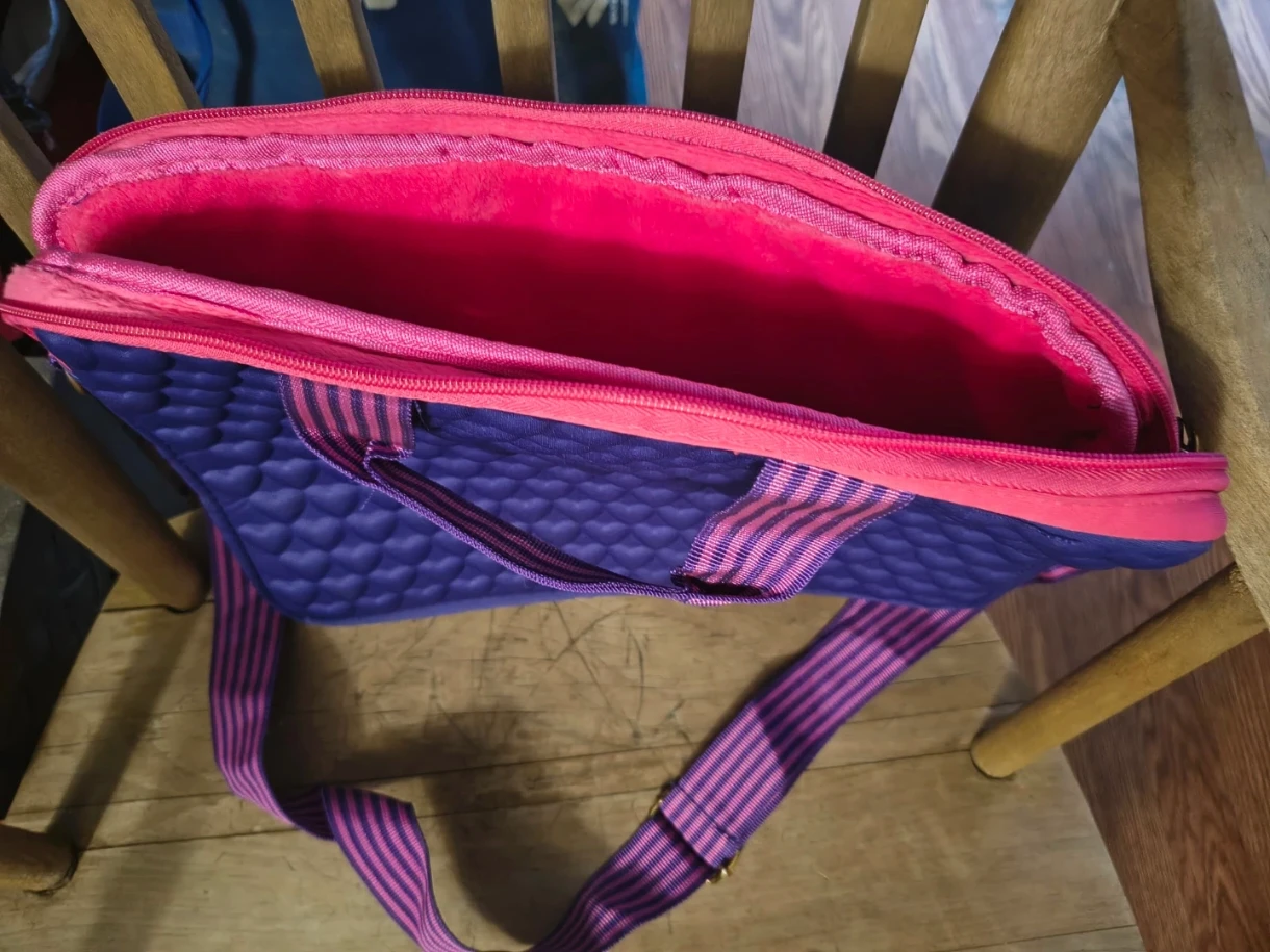Justin Bieber Purple Heart Quilted Laptop Bag - photo 2