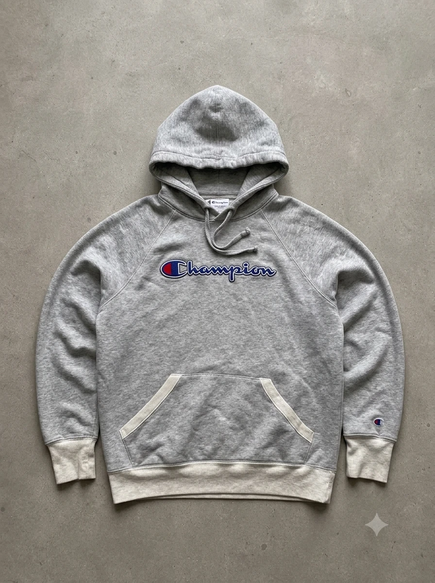 Champion Grey Pullover Hoodie