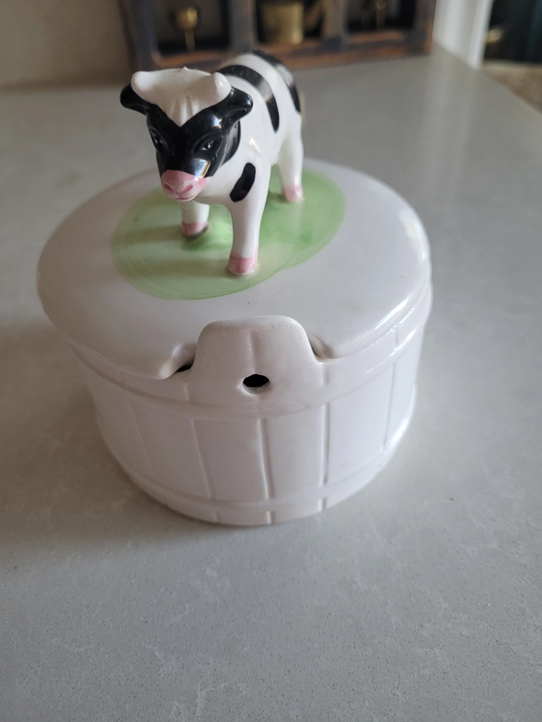 Ceramic Cow Lid Dish