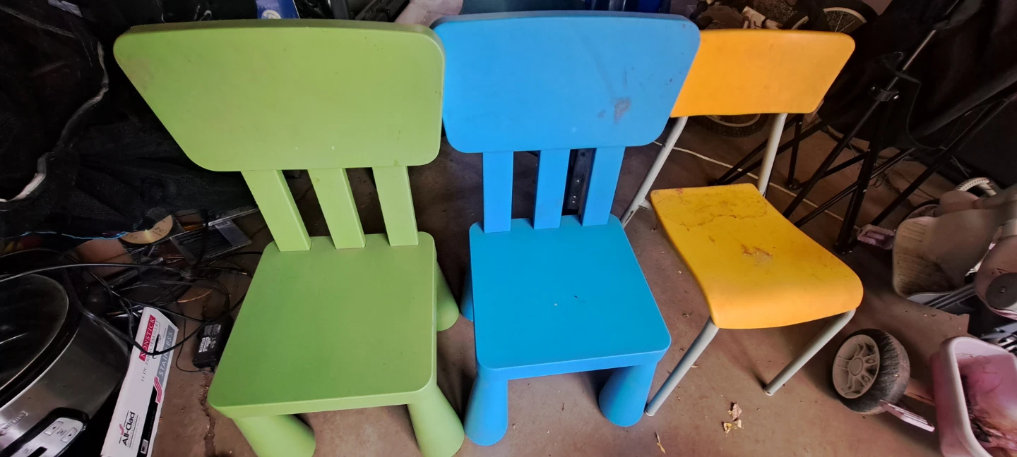 Set of 3 Children's Play Chairs