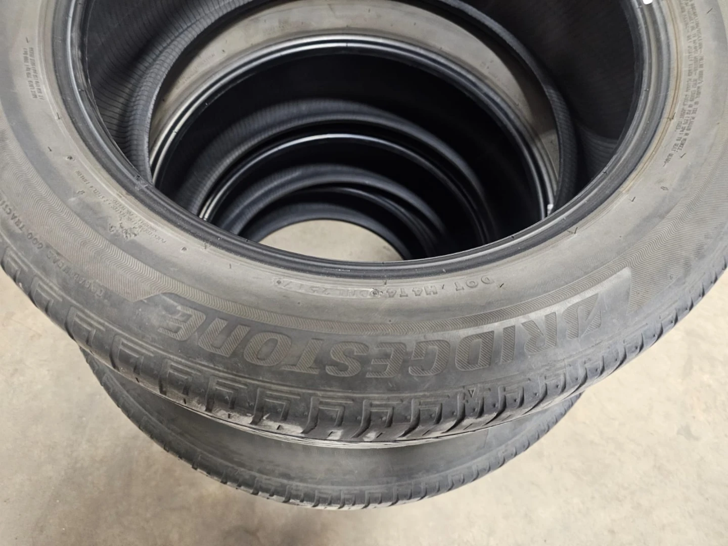 Set of 4 Bridgestone Ecopia Tires 225/55R19 - photo 5