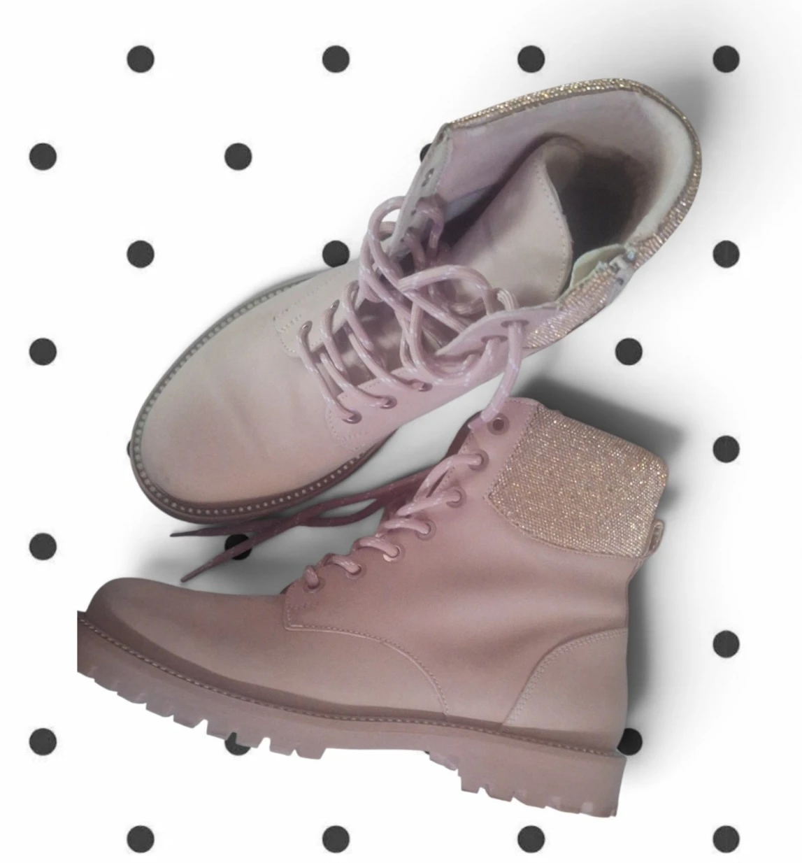 ALDO Sparkly Rimmed Pink Boots