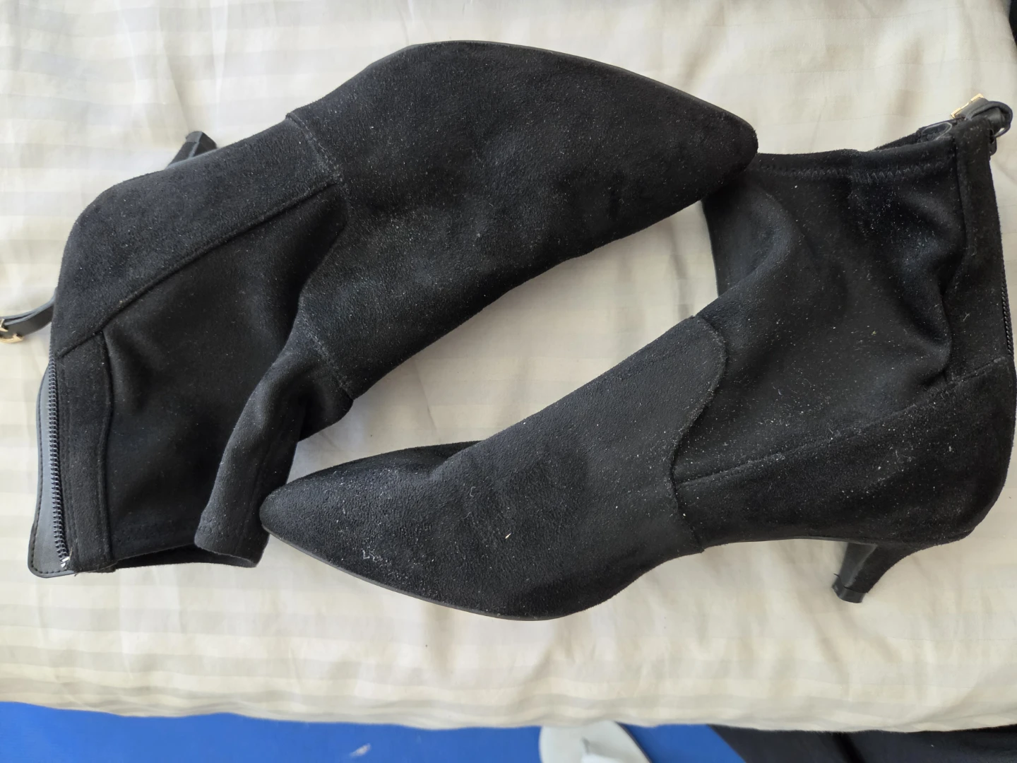 Cole Haan black suede ankle boots 8