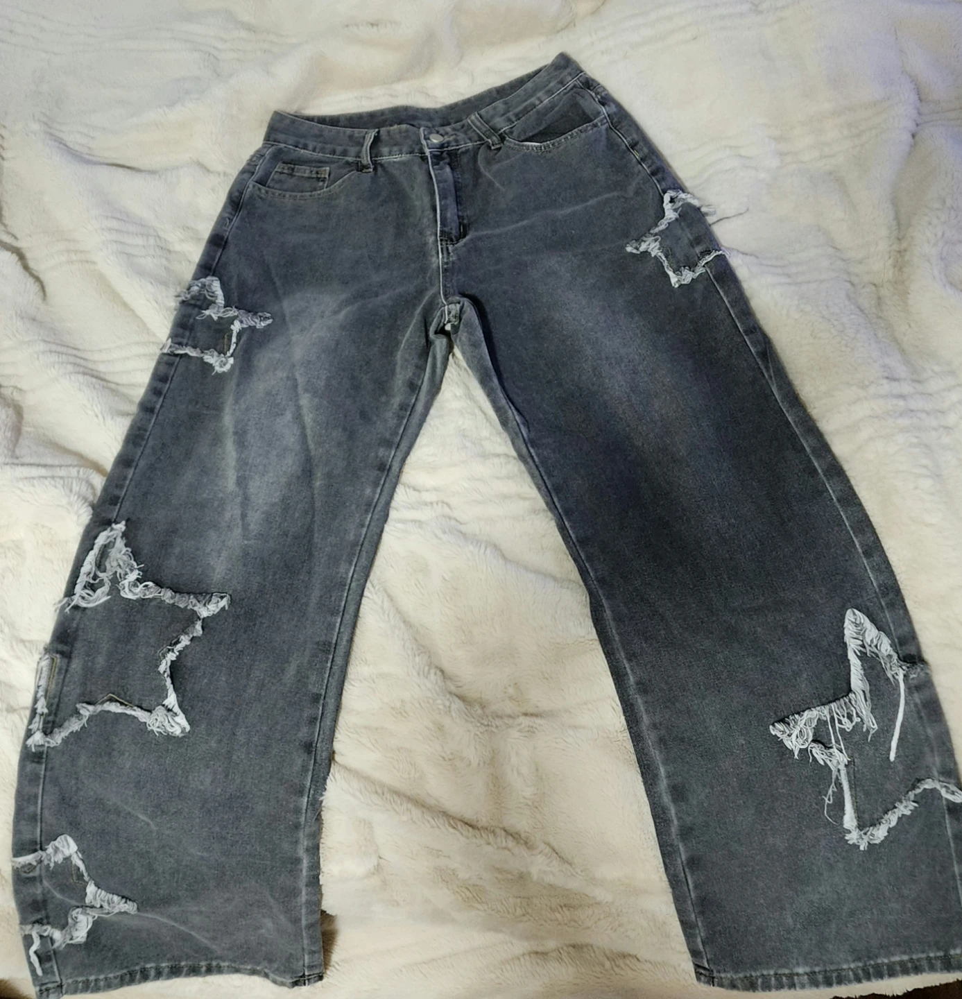 Barely worn, like new large (US 8/10 OR EUR 40/42) Denim Jeans. - photo 2