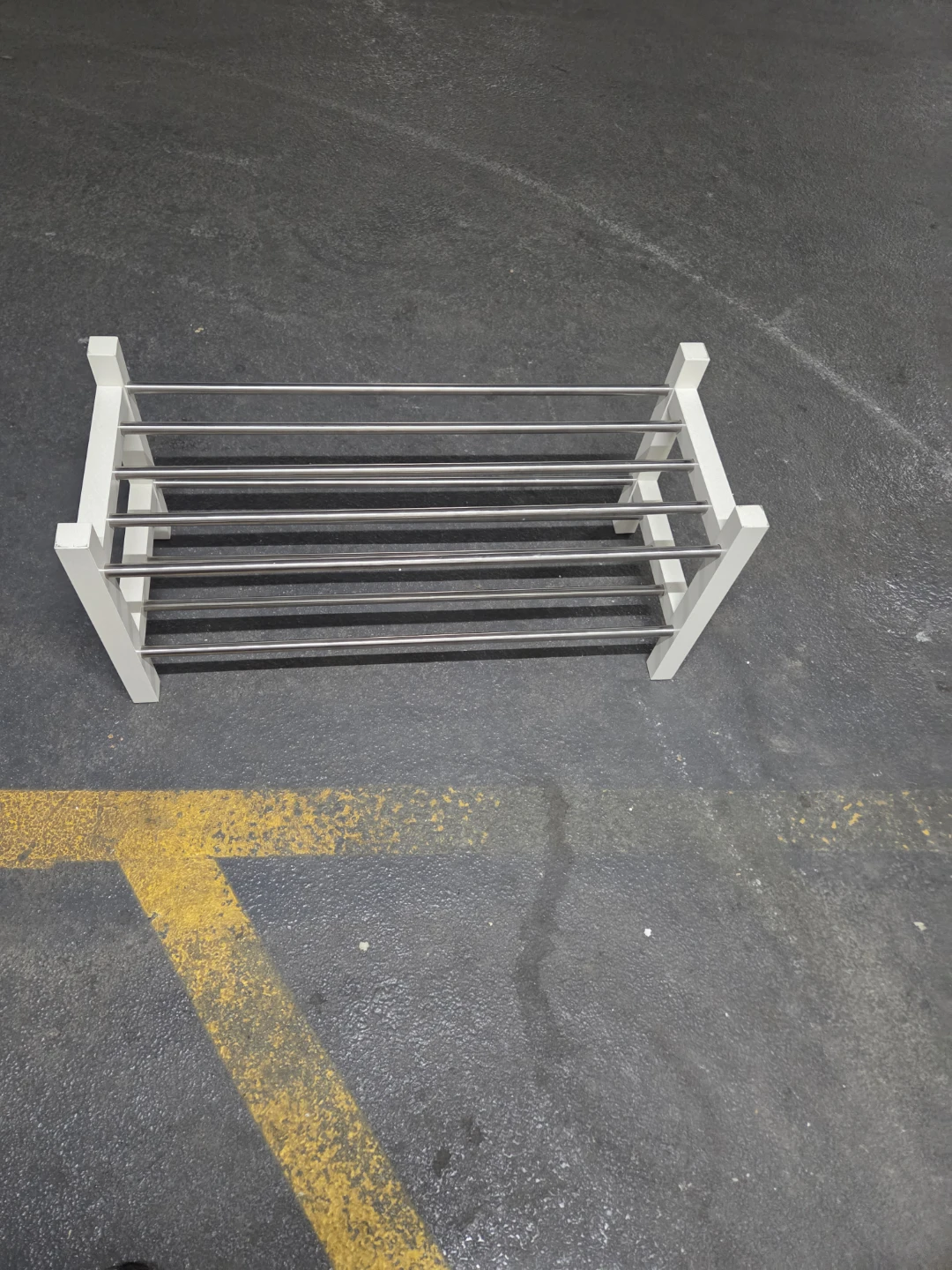 White Metal Shoe Rack