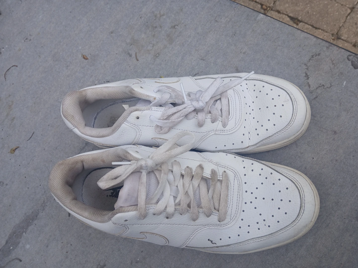 Nike Court Vision Low White Sneakers - photo 2