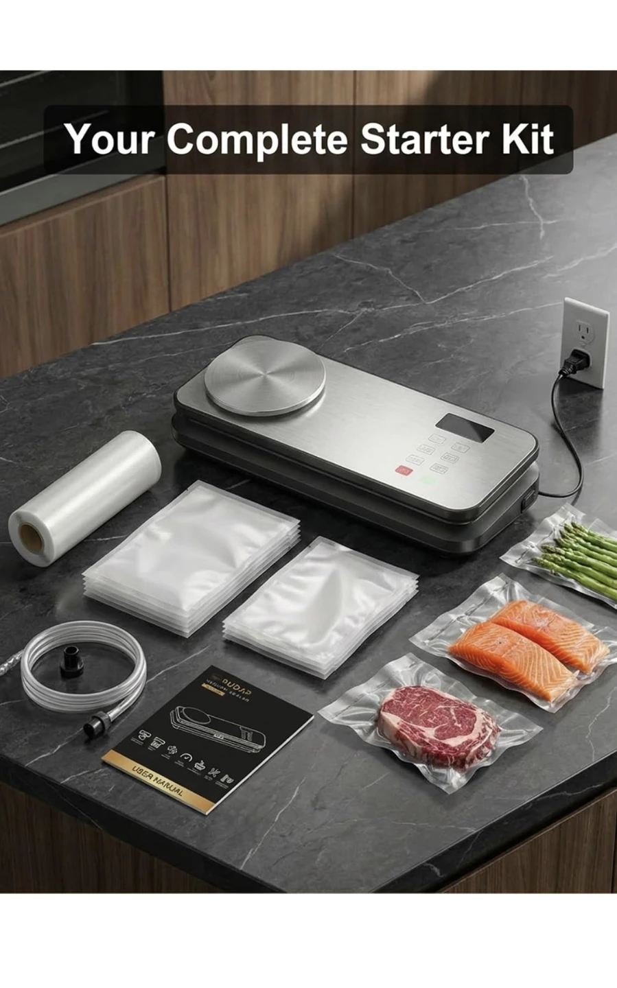 New Vacuum Sealer for Food, Saver with Digital Scale - photo 3