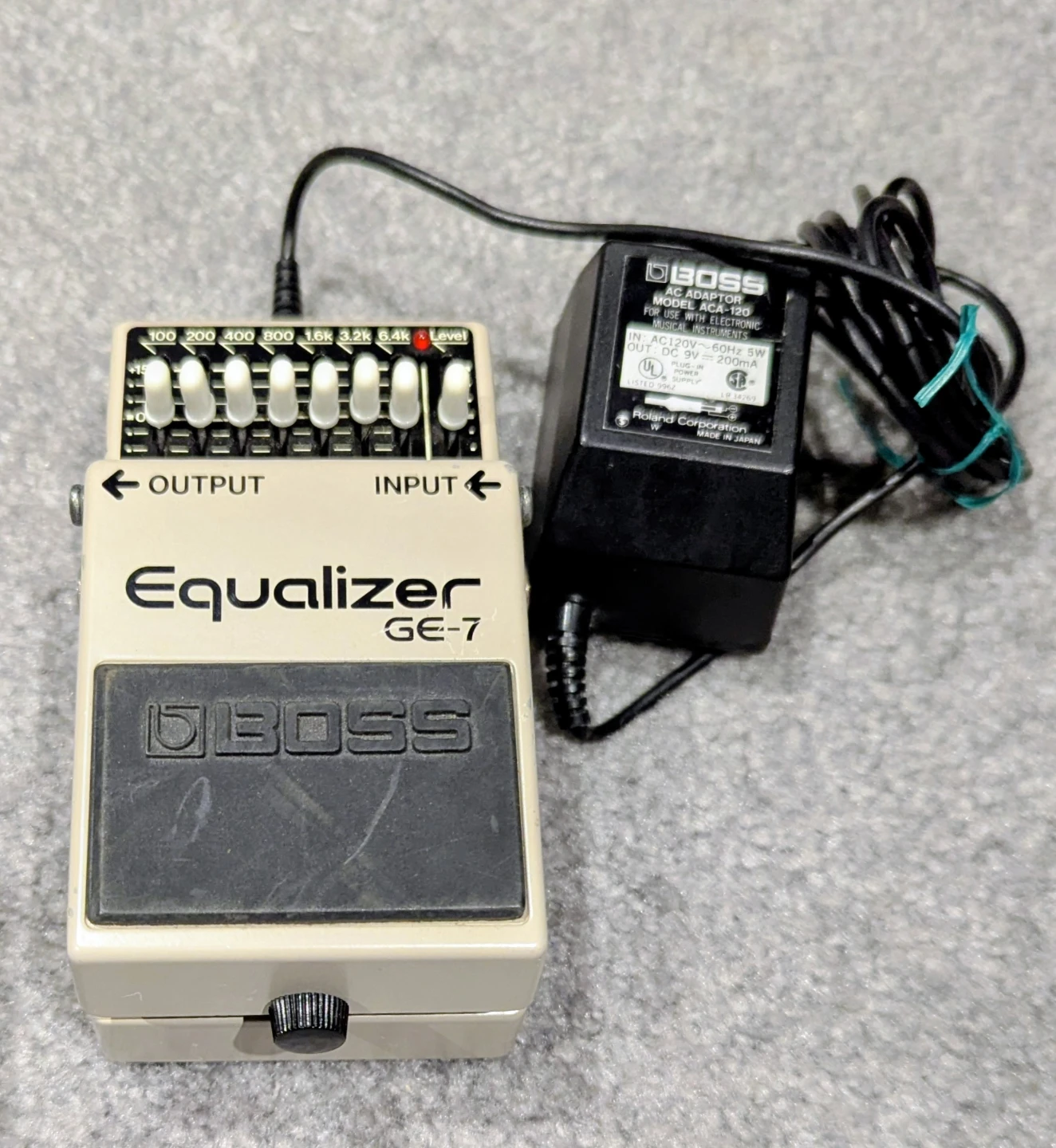 Boss GE-7 Equalizer Pedal with Adapter