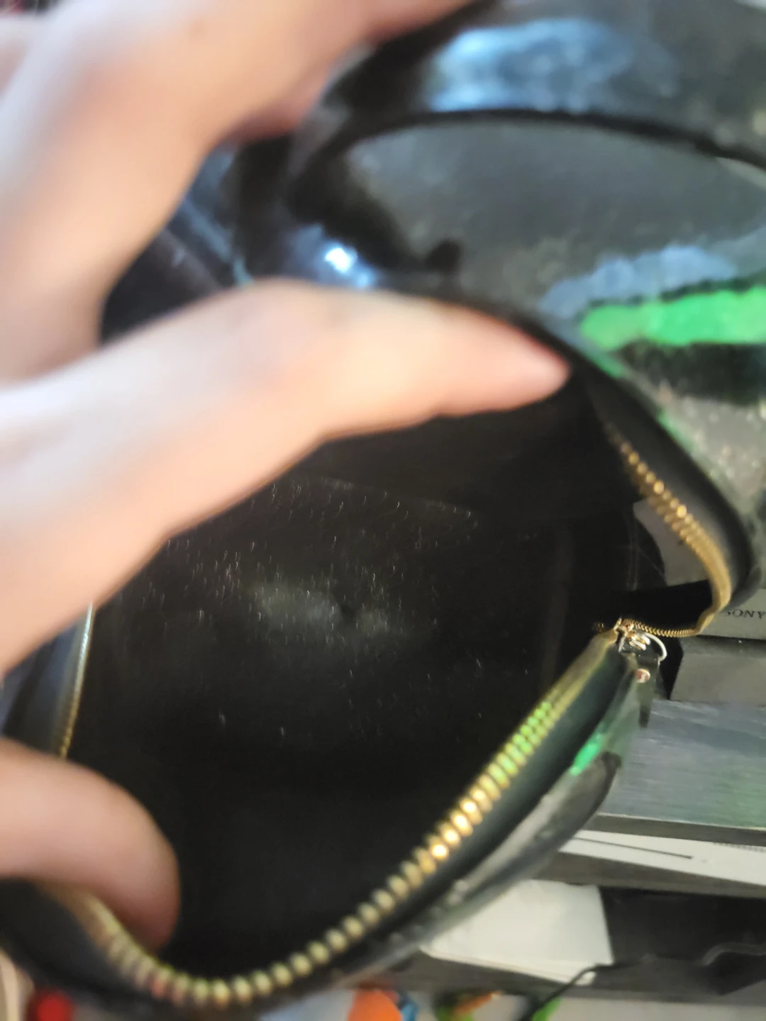 Black Glitter Mini Backpack - photo 5