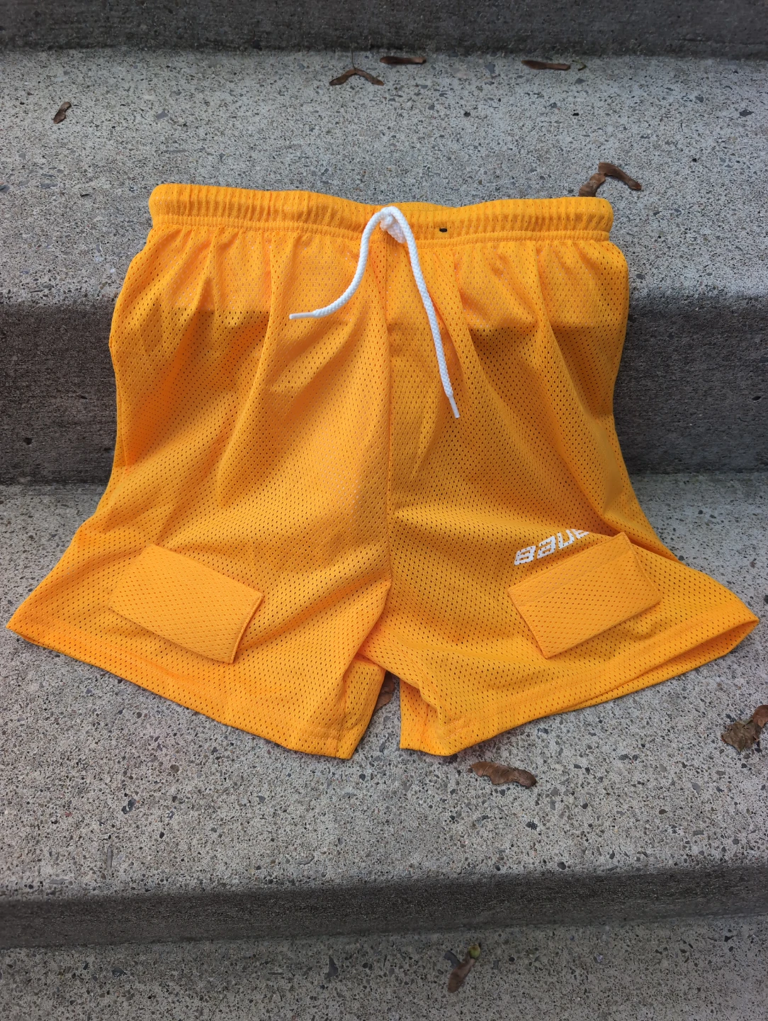 Bauer Mesh Hockey Jock Shorts Gold