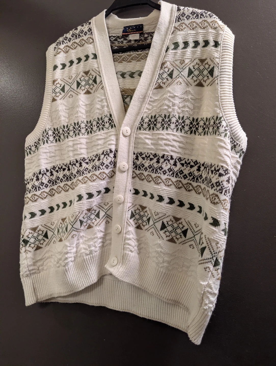 Retro Gordie Howe Brand Sweater Vest (Size M)! ☕