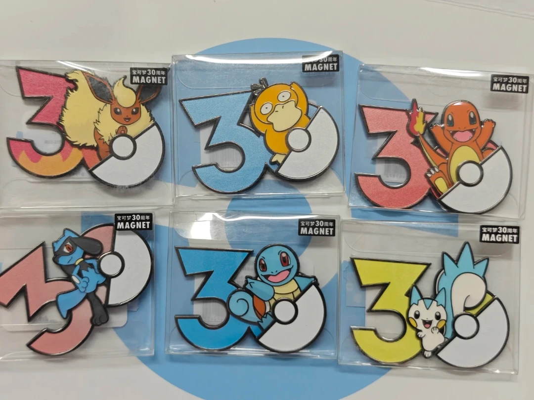 Pokémon 30th Anniversary Magnets