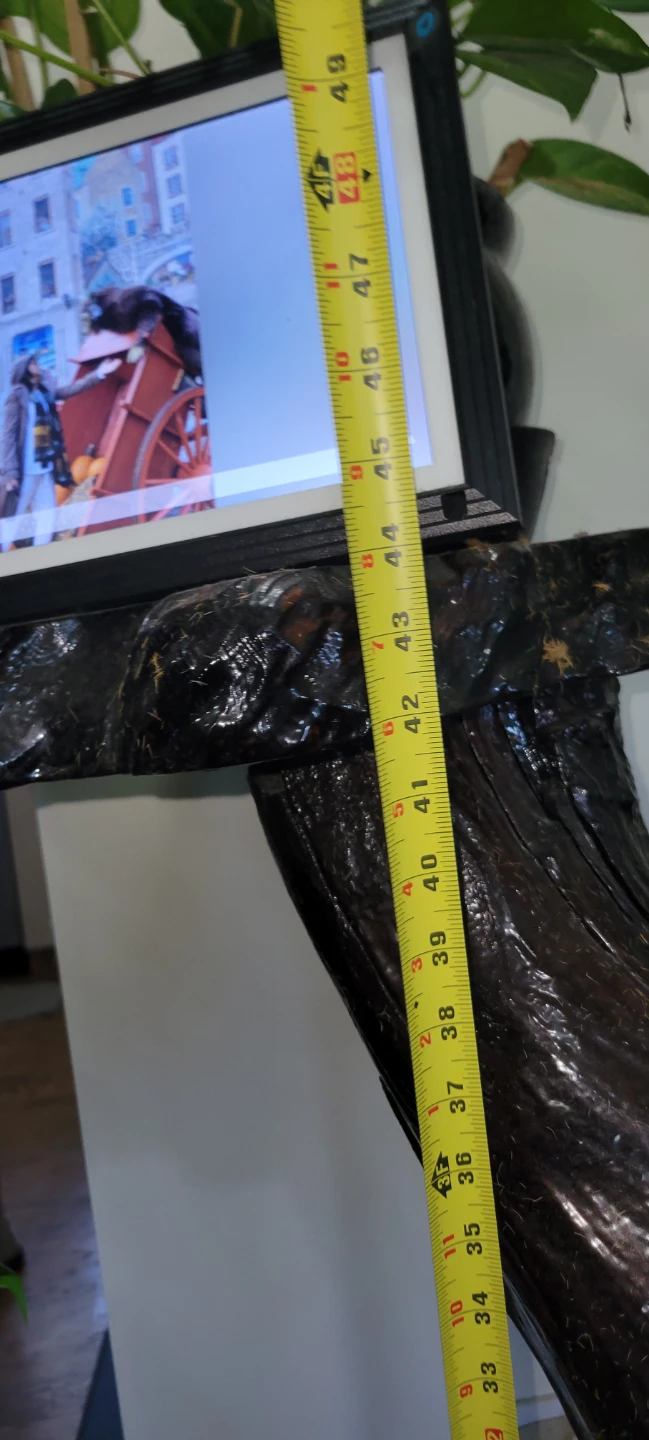 Rustic Live Edge California Red Wood Plant Stand - photo 5