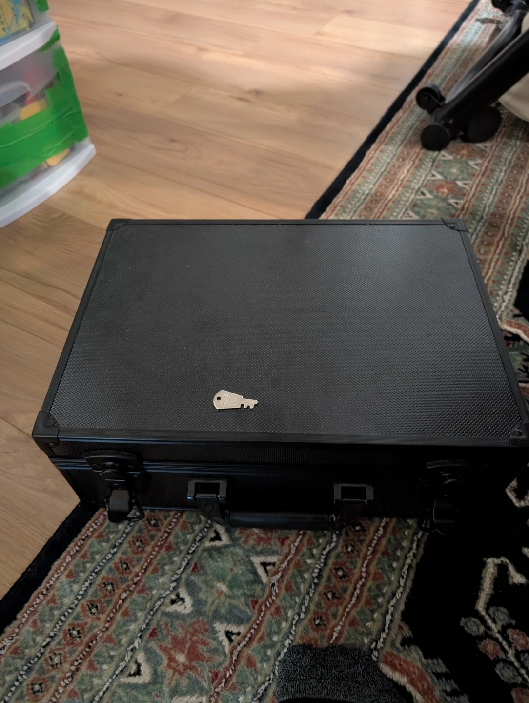 Black Aluminum Trading Card Storage Case