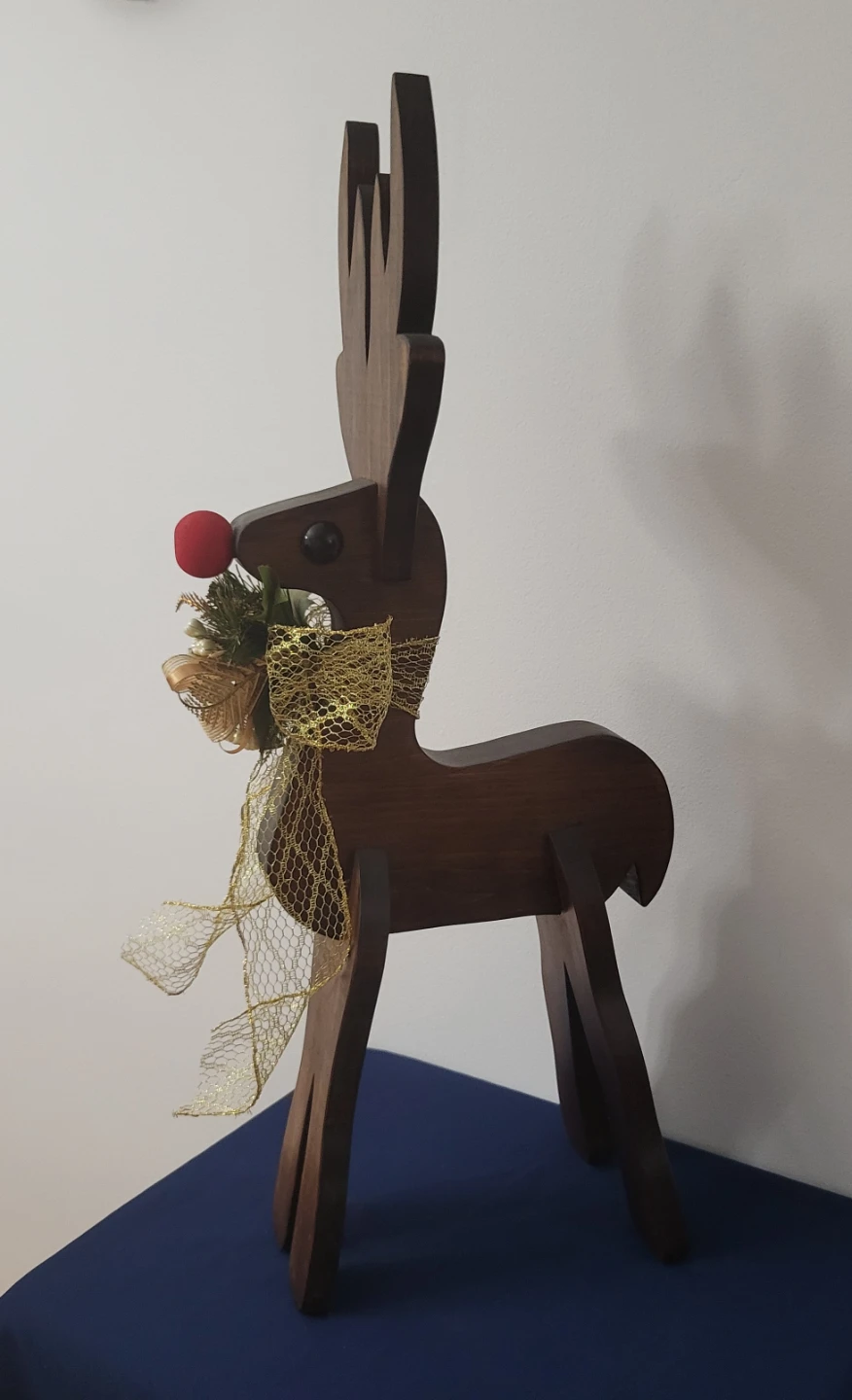 Custom Wooden Reindeer Christmas Decoration - photo 2