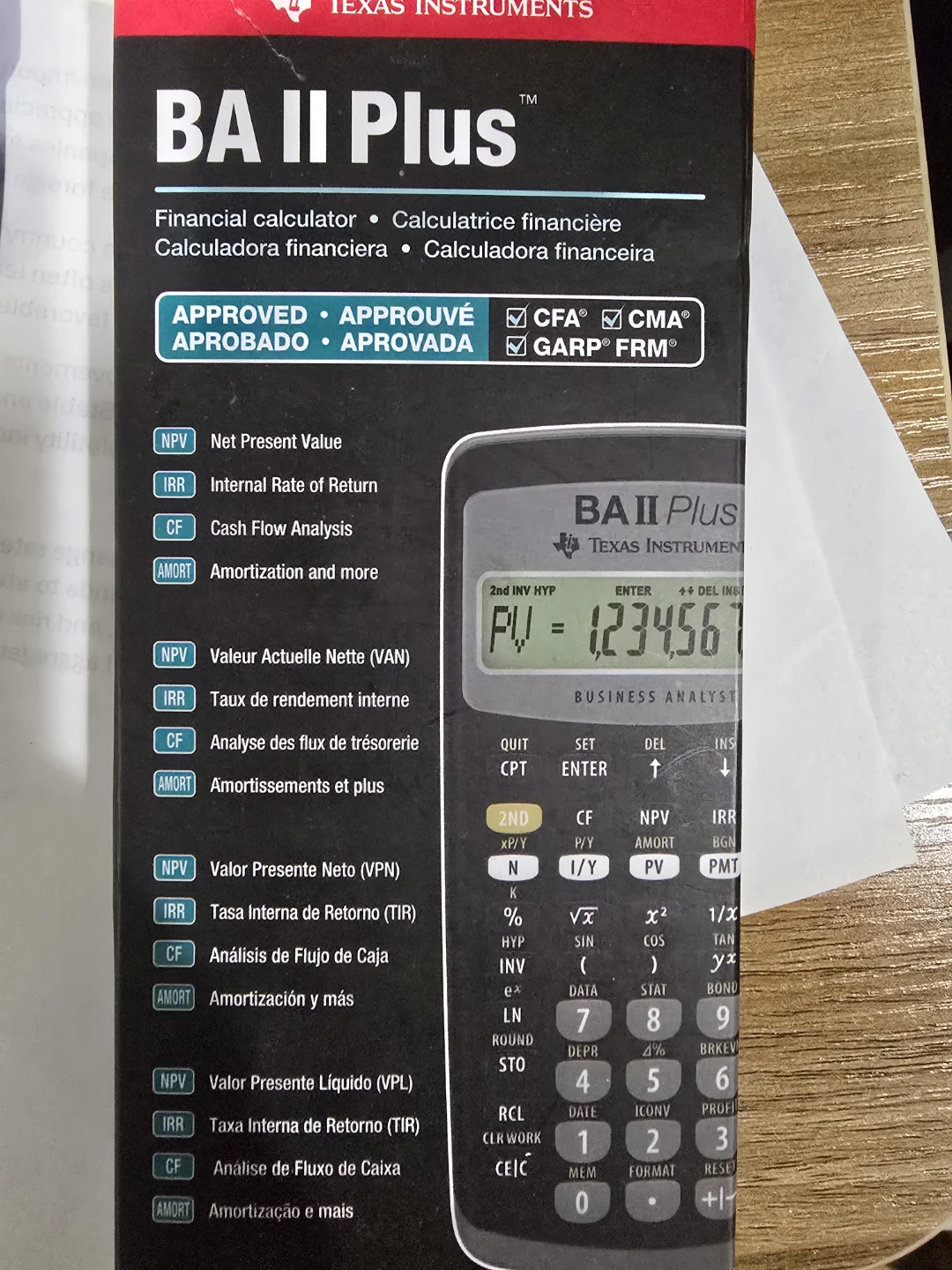 Texas Instruments BA II Plus Financial Calculator - photo 2
