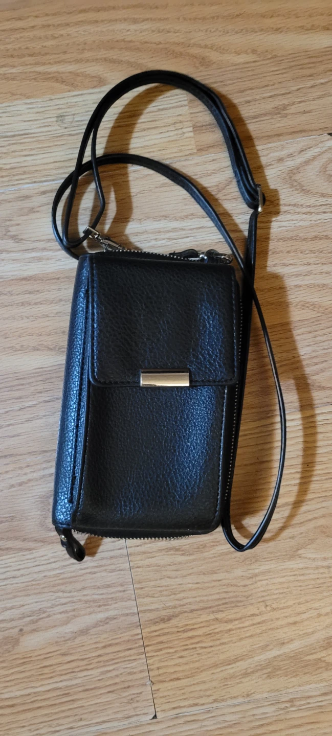 Black Crossbody Phone Wallet Purse