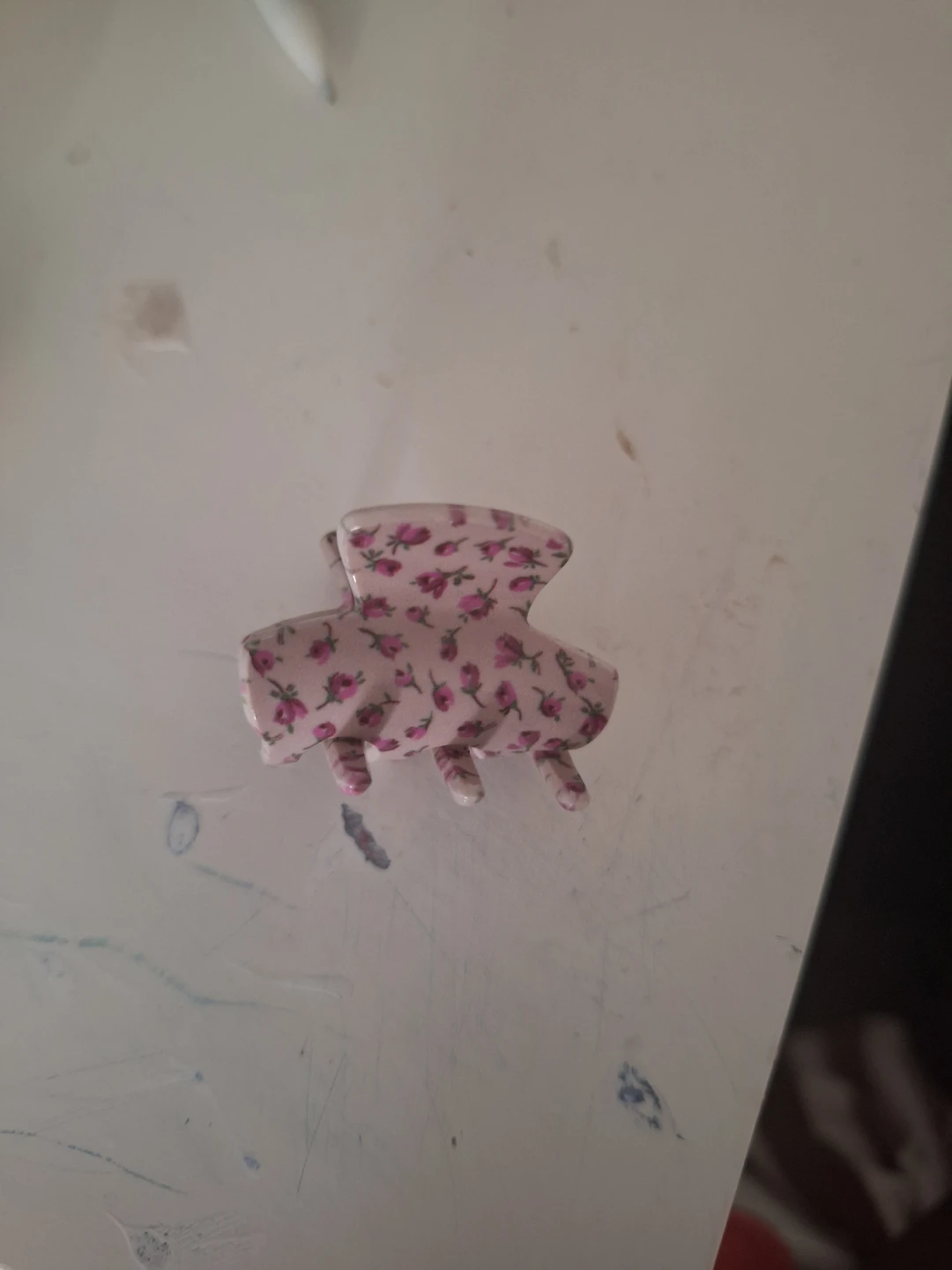 Mini Floral pattern hair claw clip