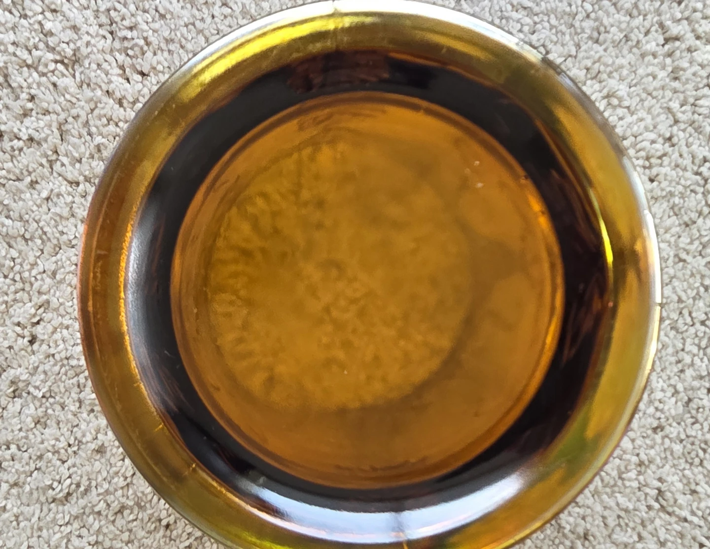 Vintage Amber Iridescent Carnival Glass Tumbler - photo 4