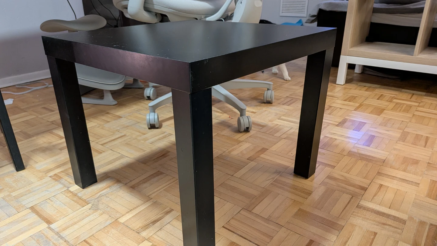 Black square side table - photo 3