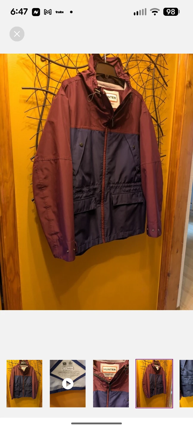 Hunter Original Lightweight Waterproof Rain Jacket - photo 4