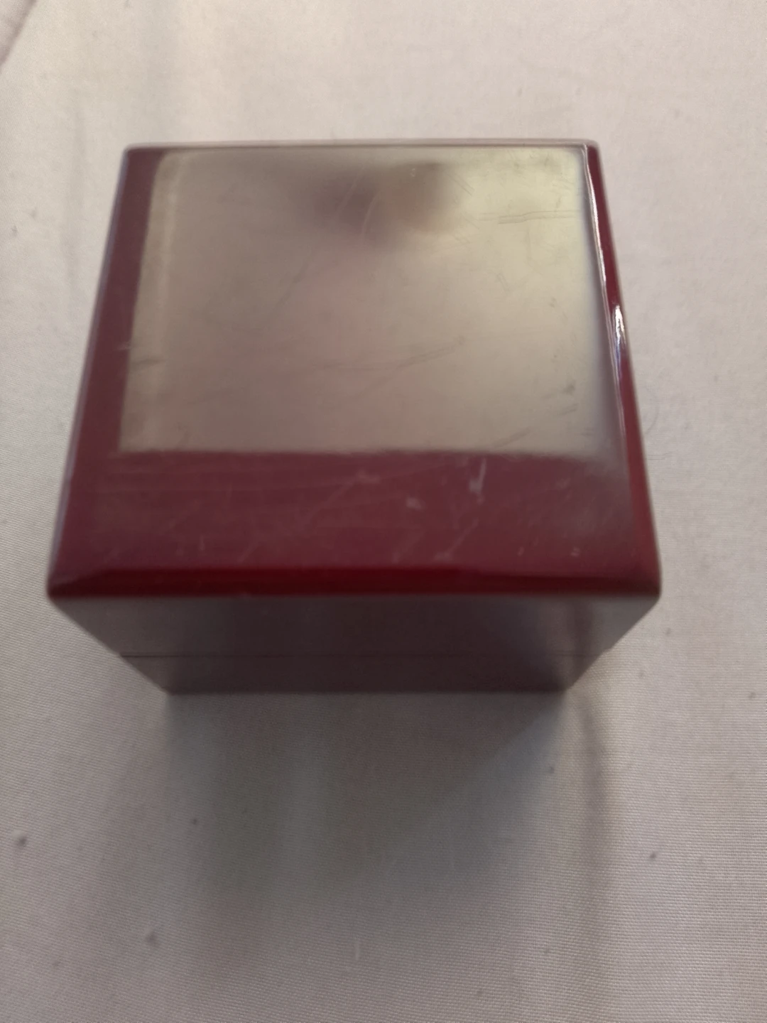 Burgundy Wooden Ring Box 🏈 - photo 2