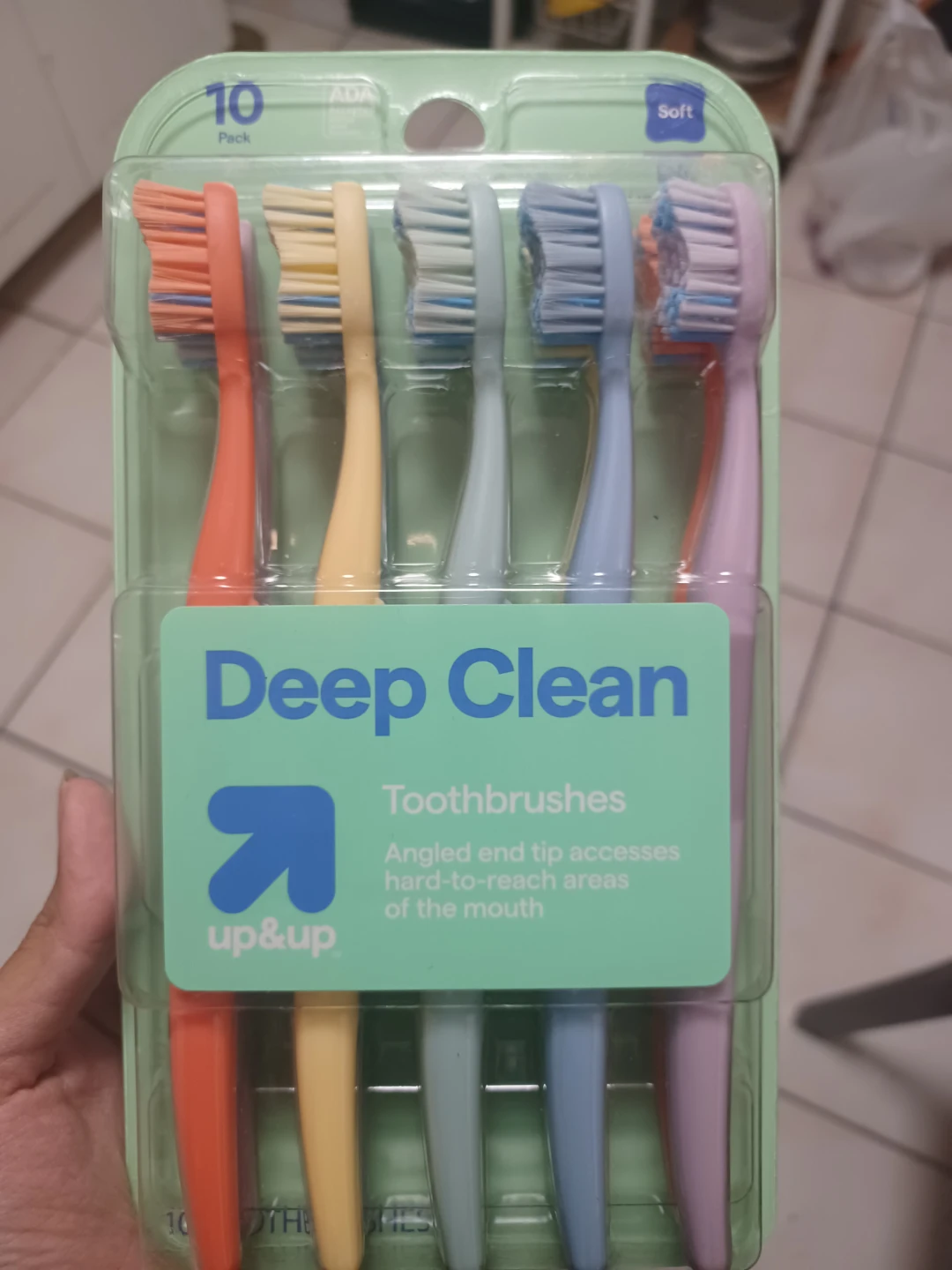 up&up Deep Clean Soft Toothbrushes, 10 Pack - photo 3
