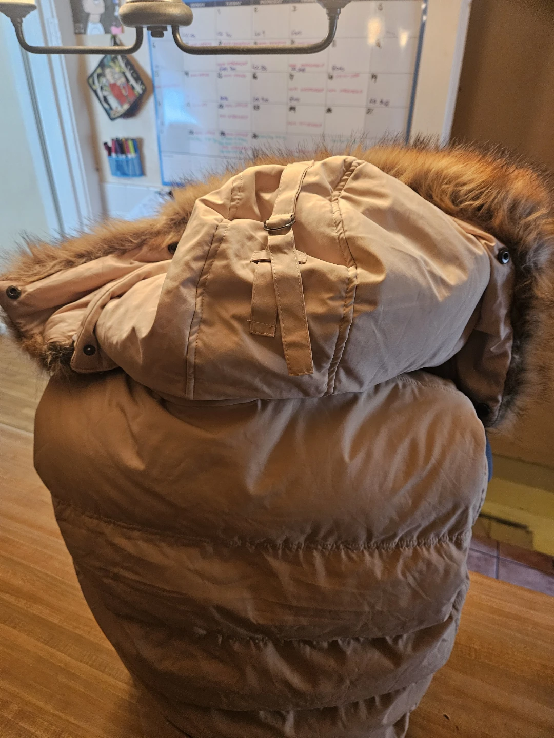 Jordan Craig Tan Puffer Vest with Faux Fur Hood - photo 5
