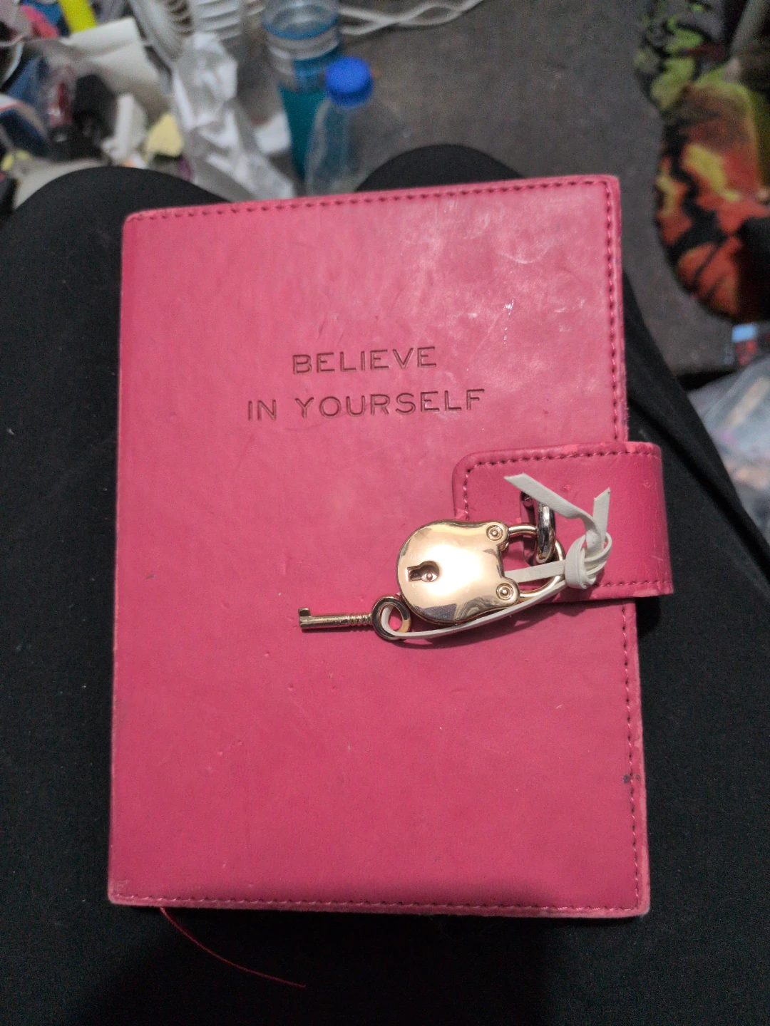 Pink Believe In Yourself Lockable Journal