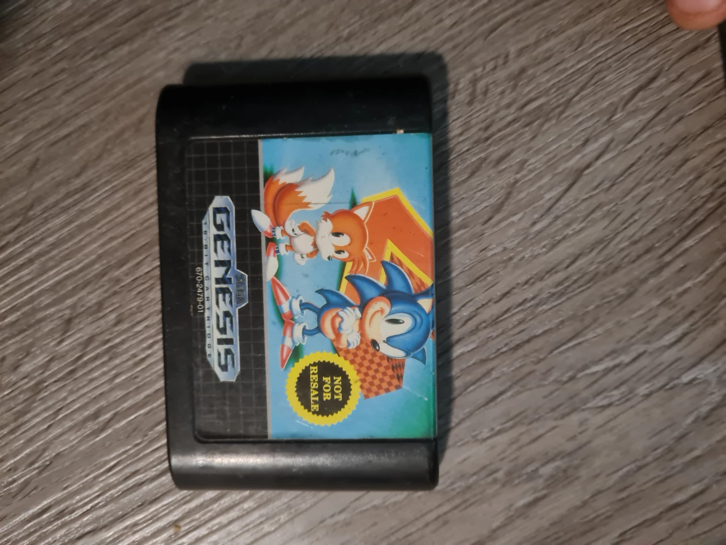 Sonic the Hedgehog SEGA Genesis Game Cartridge