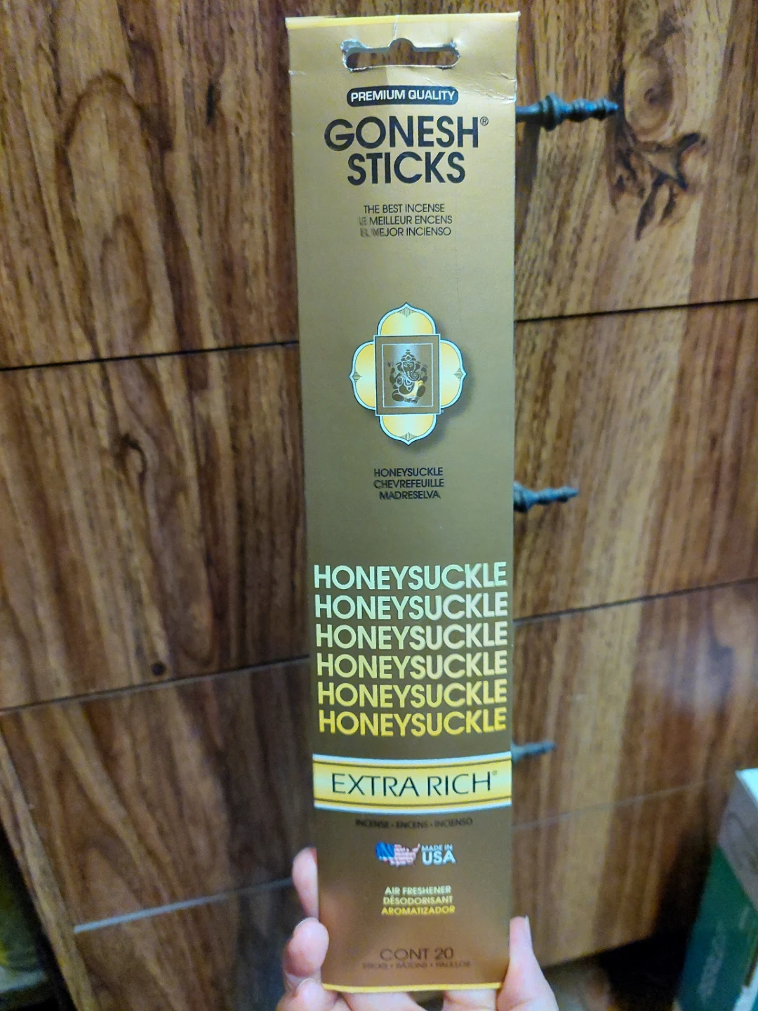 Gonesh Honeysuckle Extra Rich Incense Sticks 🏈