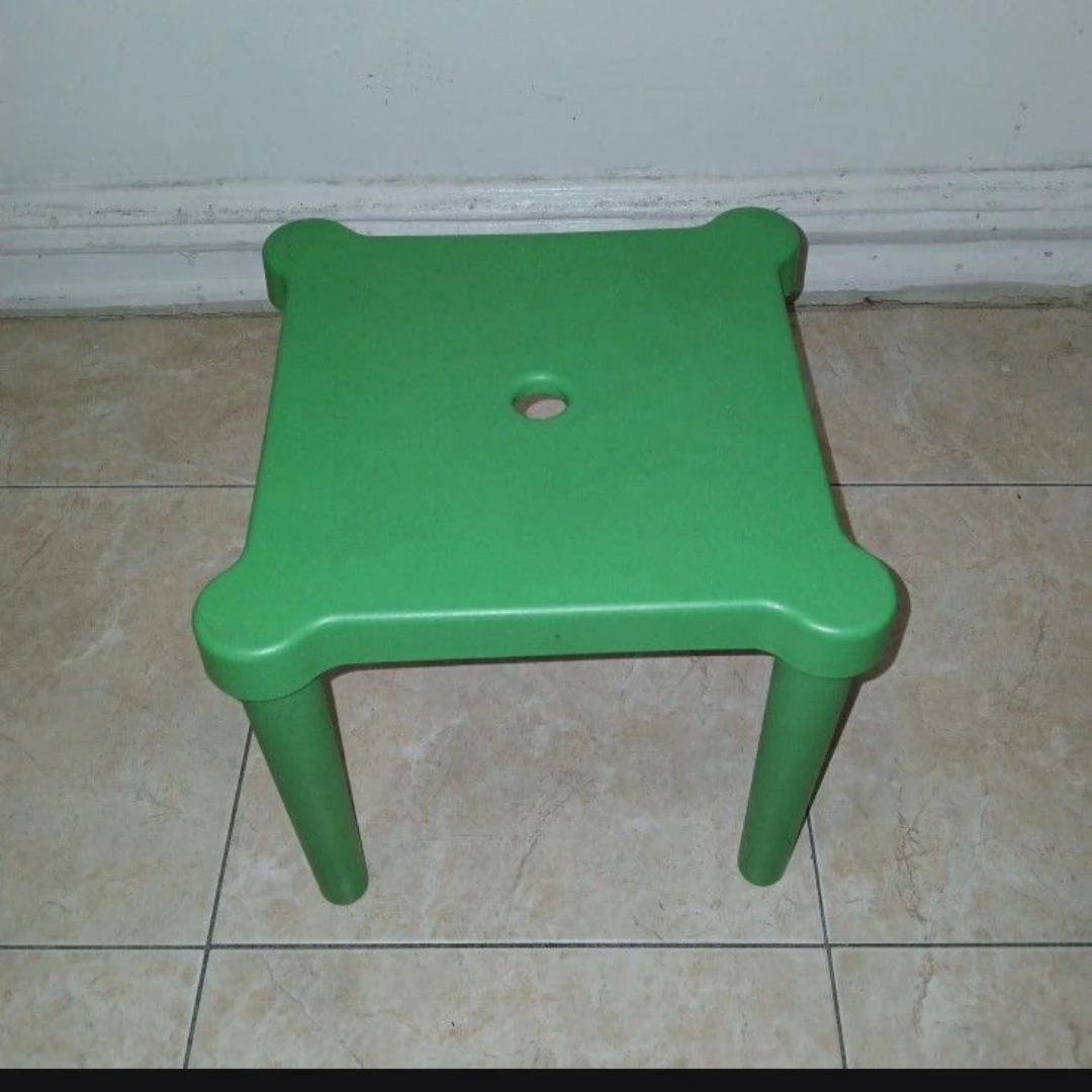 Green Plastic Stool 🏈