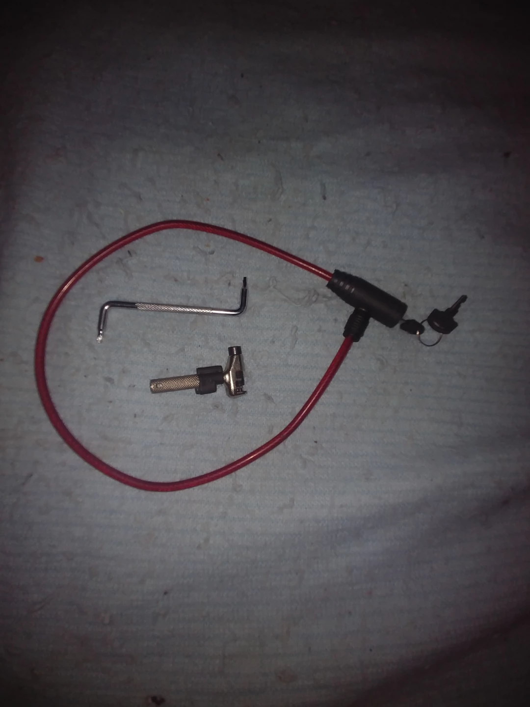 Red Cable Lock and Tool Set - photo 2