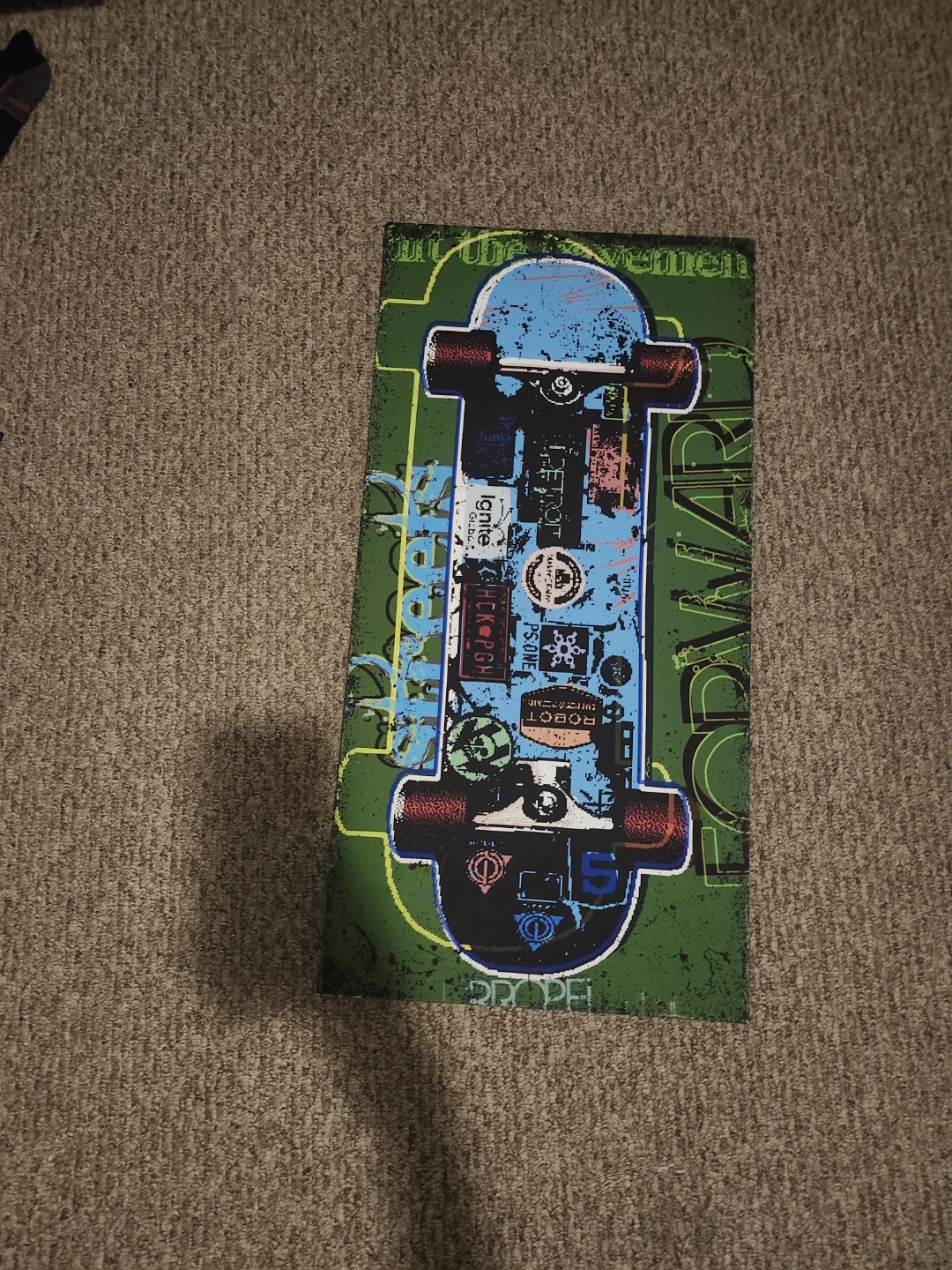 Skateboard Wall Art Canvas Print