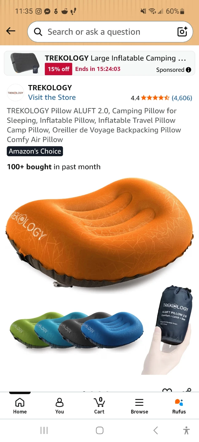 COMFORT Inflating Pillow