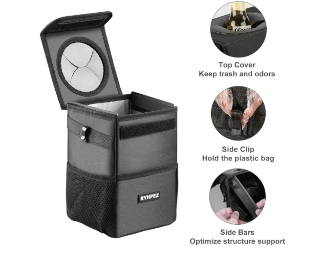 Ryhpez Car Trash Can and Organizer - photo 4