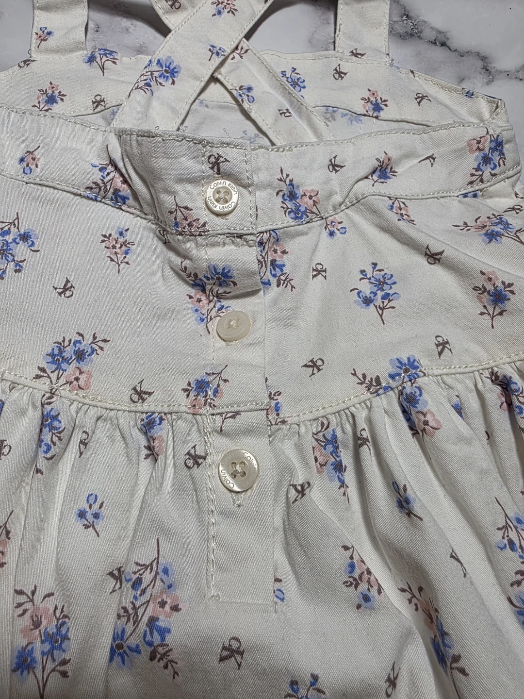Calvin Klein Floral Overall Dress 3T - photo 4