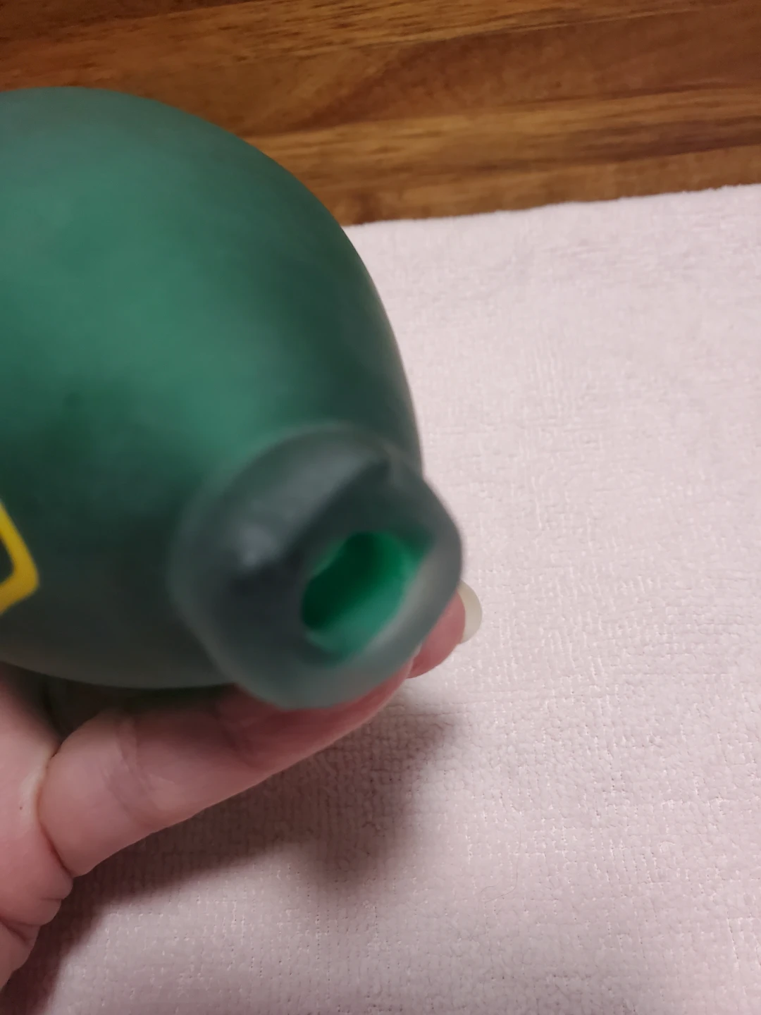 Green Frosted Glass Vase - photo 5