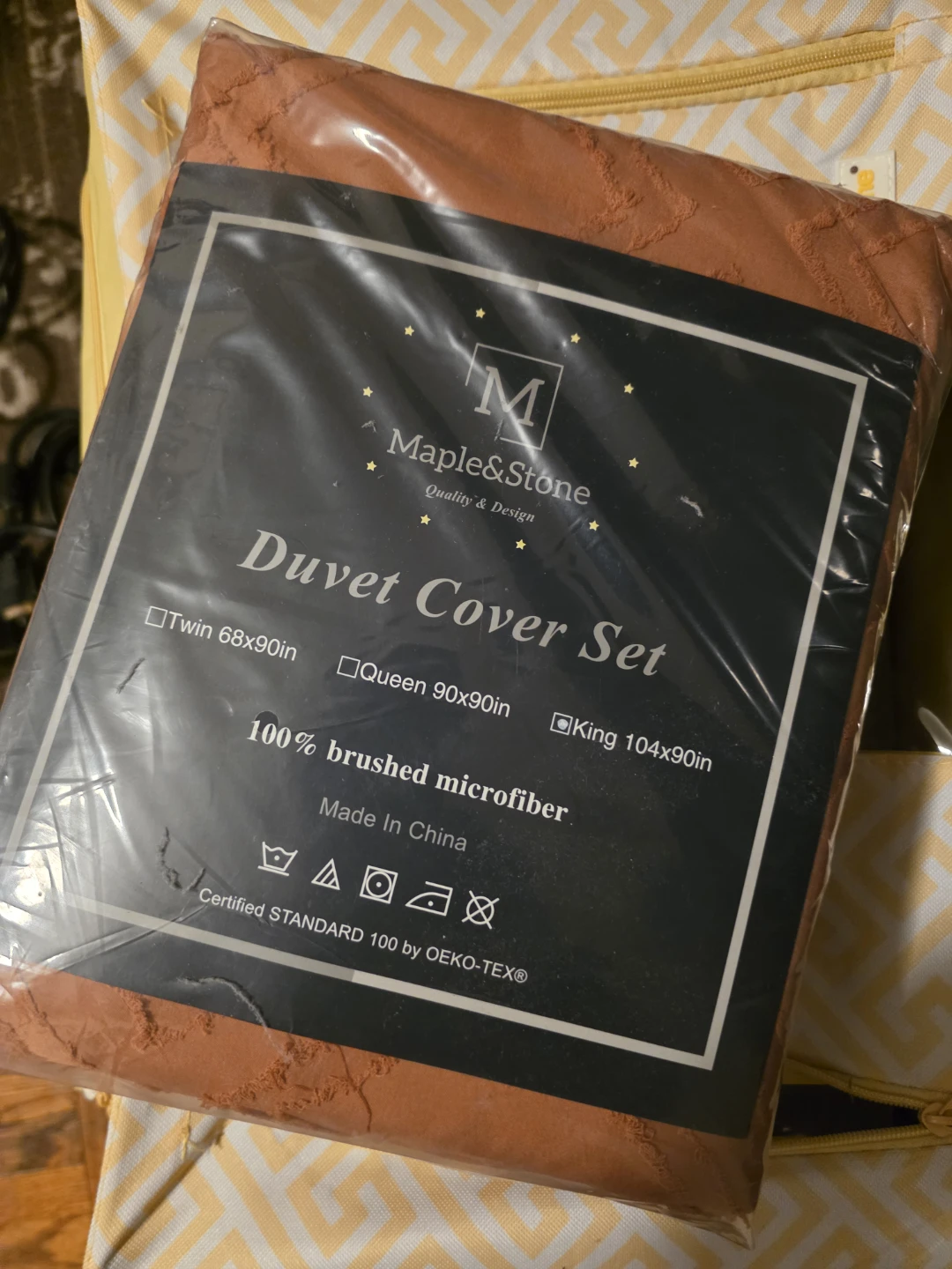 Maple & Stone King Duvet Cover Set - Orange
