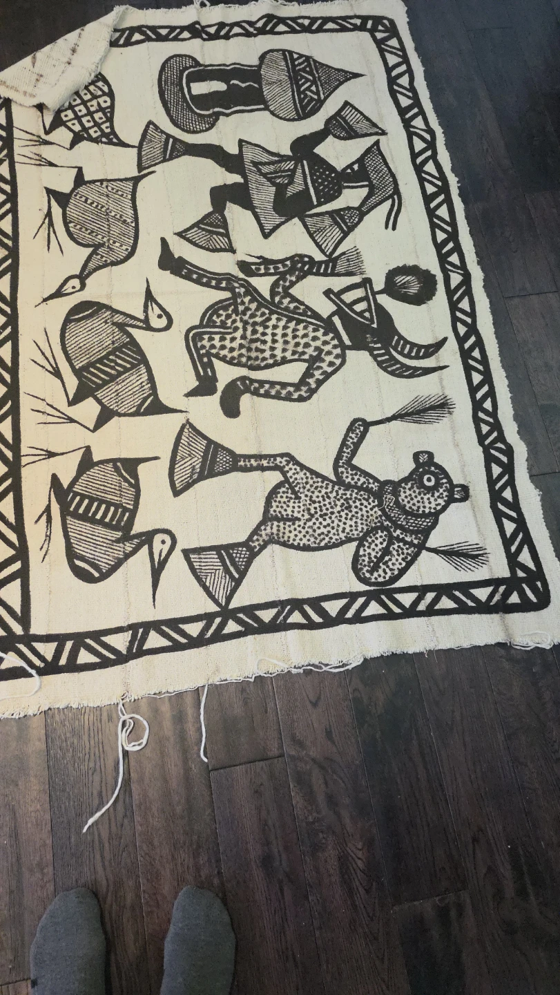Authentic Kuba Cloth Wall Hanging