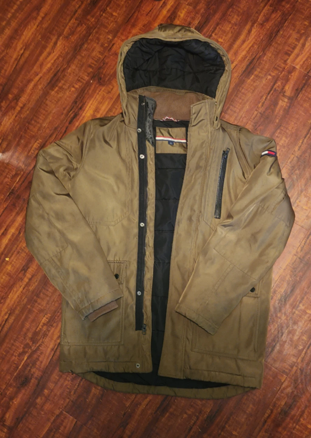 Tommy Hilfiger Men's Winter Jacket Olive Green