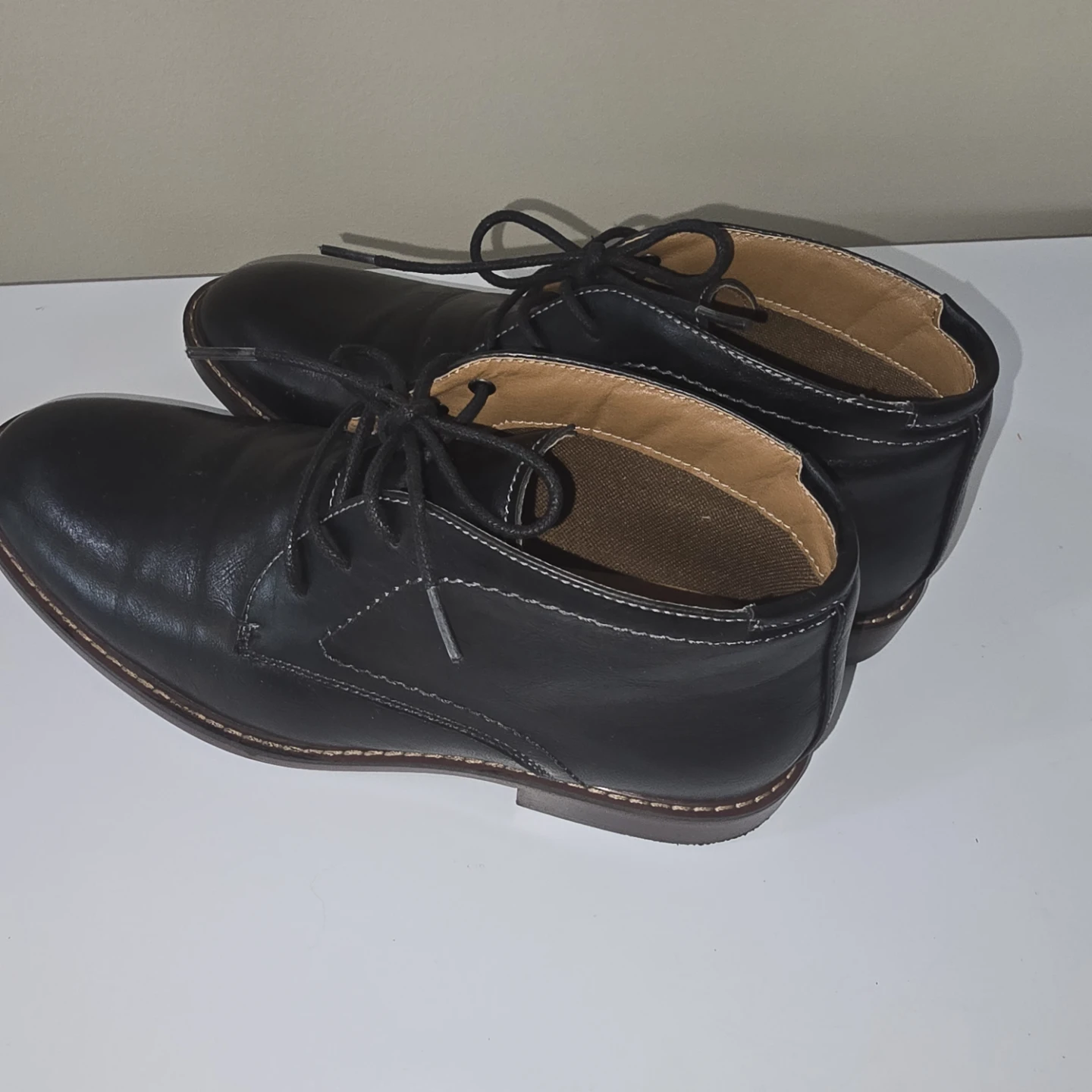 Dexter Comfort Black Leather Chukka Boots