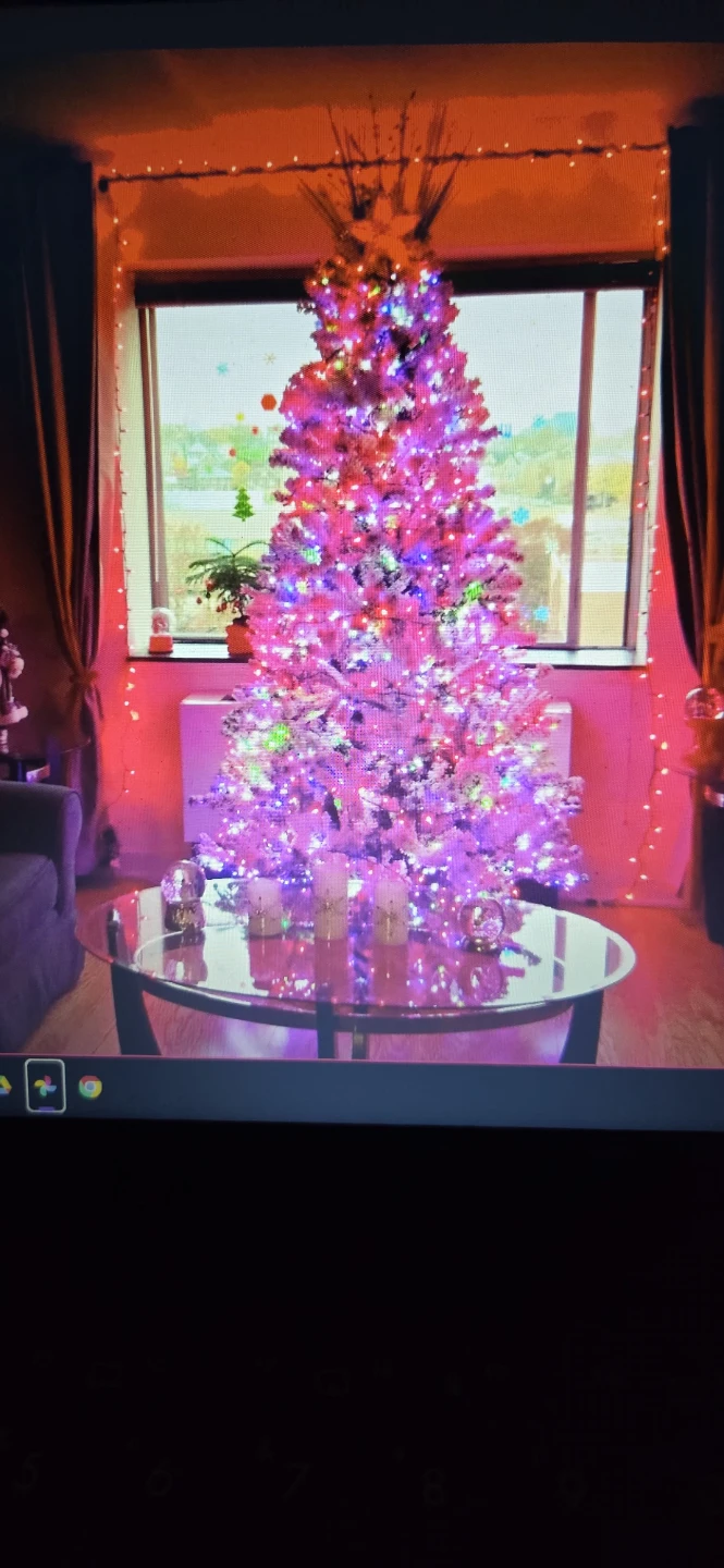 7.5 ft Home Accents Holiday Flocked Artificial Tree - photo 2