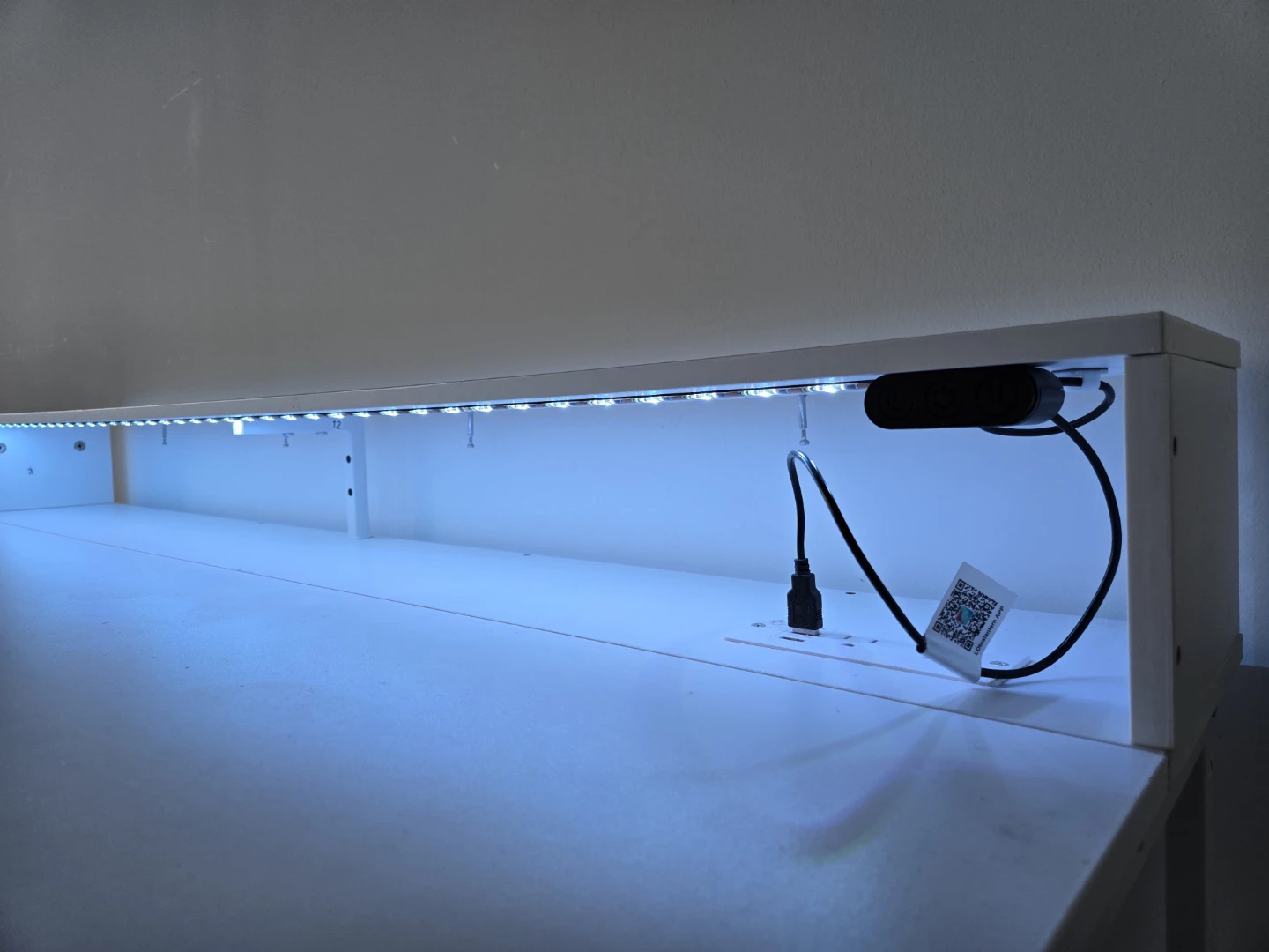 Computer Desk w/ Power Outlets & LED - photo 5