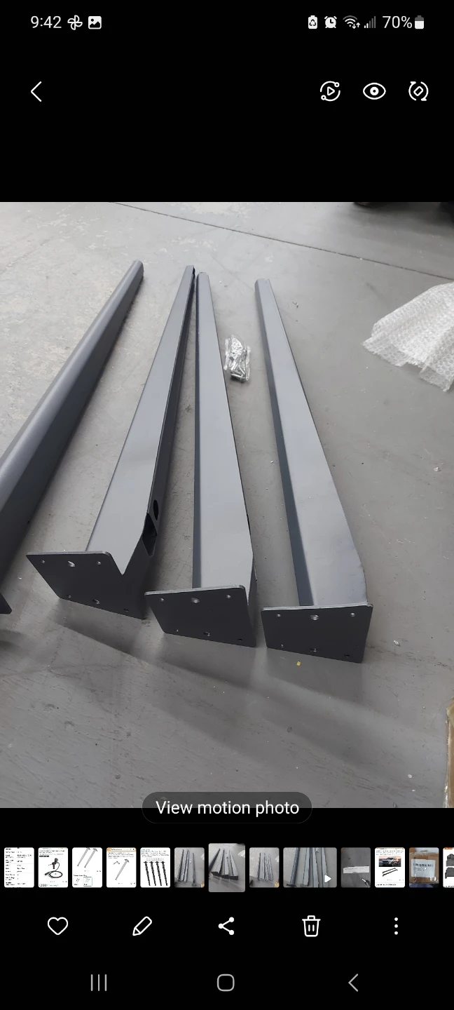 XUUHOOG 28 inch Modern Metal Table Legs