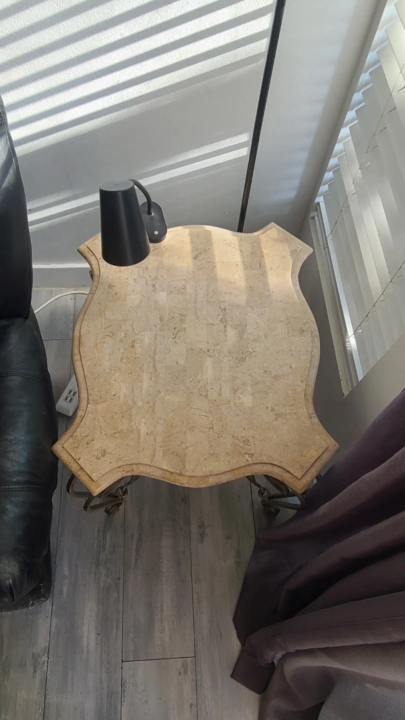 Vintage Marble Top Side Table - photo 3