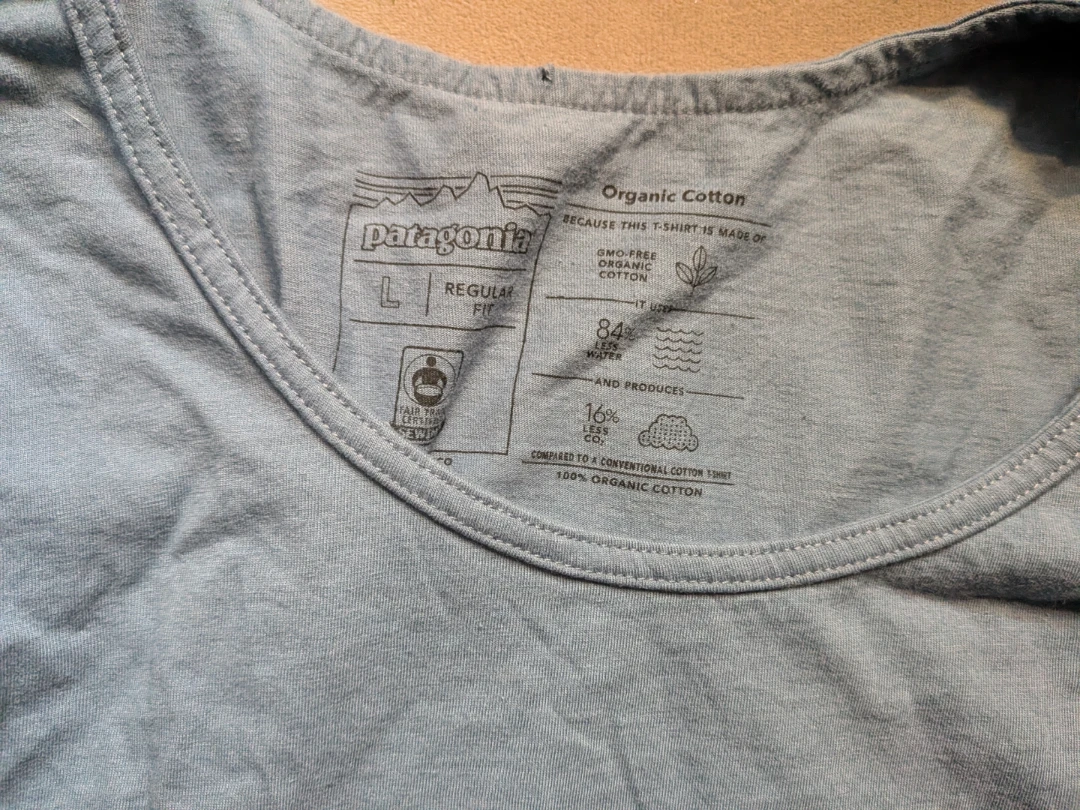 Patagonia Women's Organic Cotton Tank Top - Pigeon Blue - Size L - photo 3