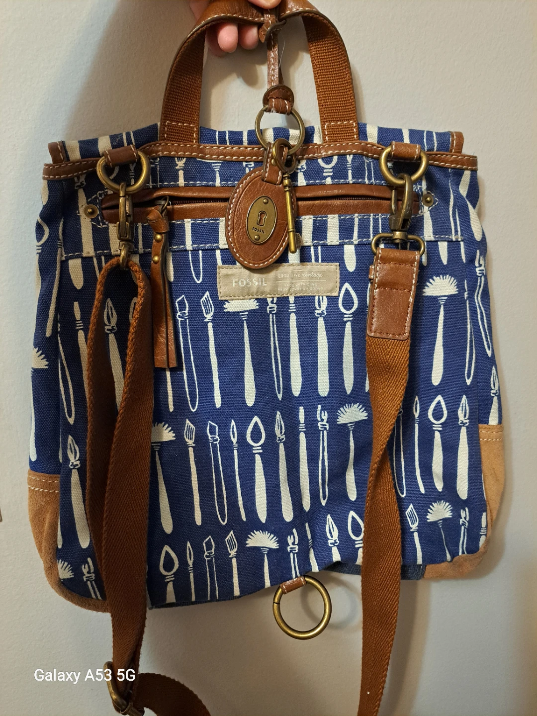 Fossil Art Print Canvas Bag - photo 2