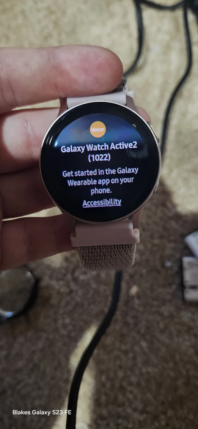 Pink samsung galaxy active 2 watch