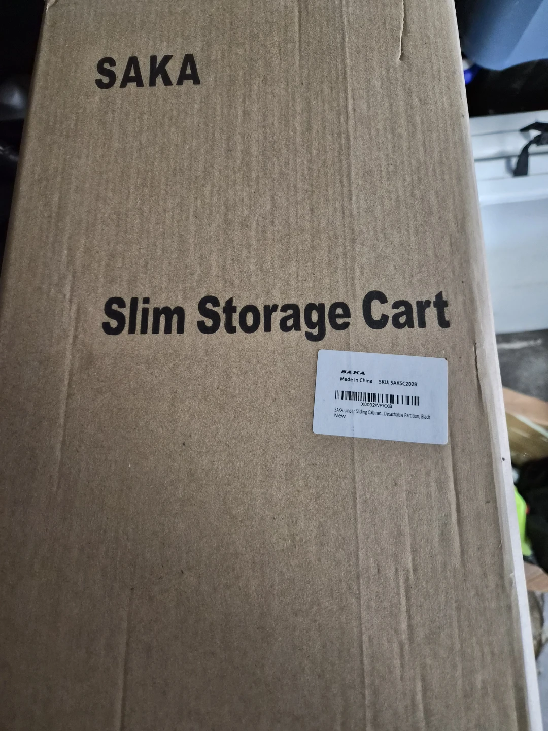 SAKA Slim Storage Cart, Black